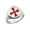 Knights Templar Ring Silver Crusader Jewelry